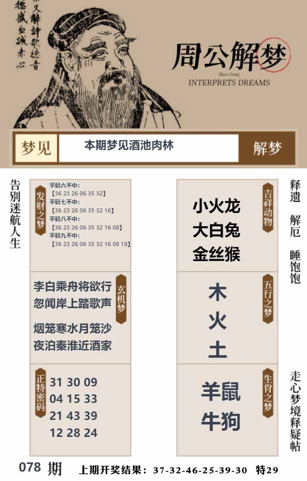 078期周公解梦贴[图]